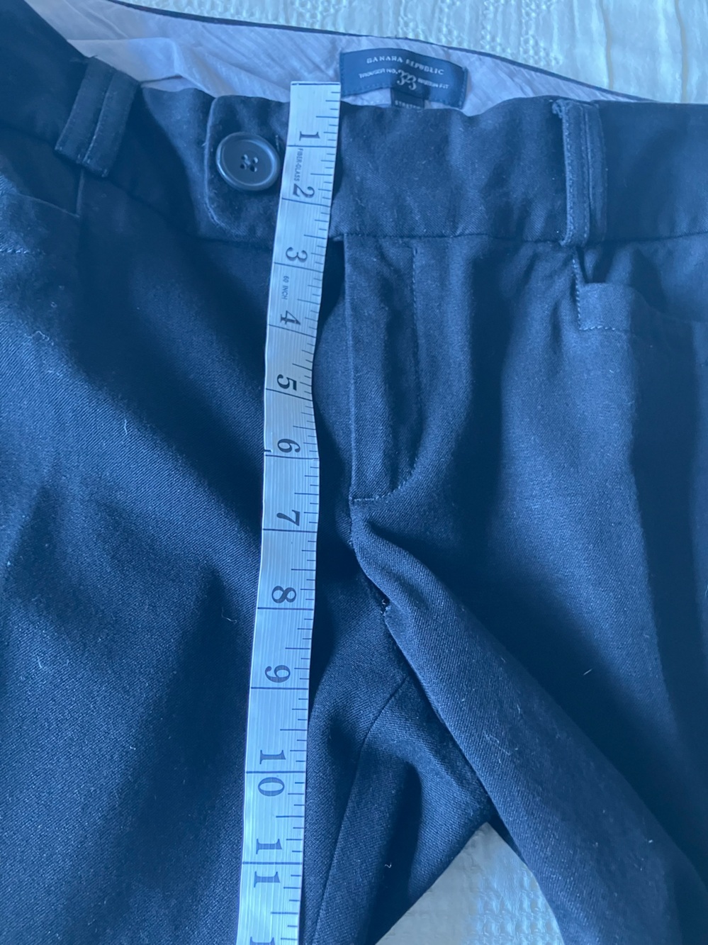 BANANA REPUBLIC Black 323 Martin Fit Flare Leg Trouser Size 8 - Picture 8 of 11